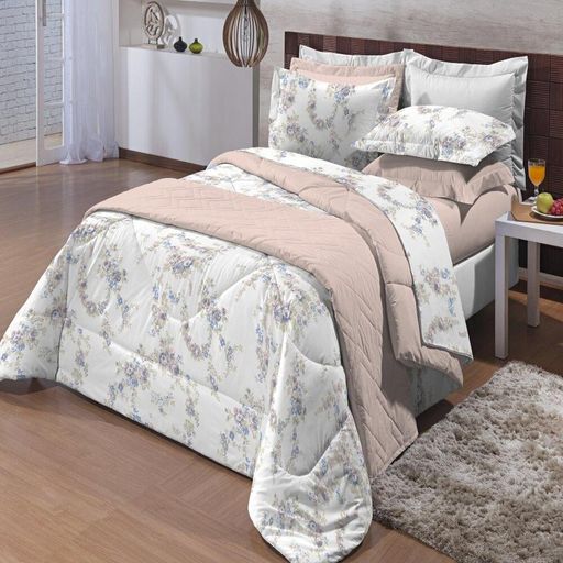 Jogo-de-Cama-King-100--Algodao-200-Fios-Affetto-Olivia-Textil-Lar-4-pecas Jogo-de-Cama-King-100--Algodao-200-Fios-Affetto-Olivia-Textil-Lar-4-pecas