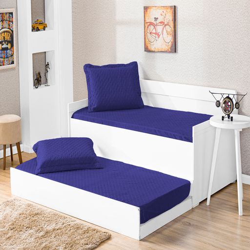 Cobre-Leito-Solteiro-Pratico-Azul-Royal-Enxovais-Aquarela-2-pecas- Cobre-Leito-Solteiro-Pratico-Azul-Royal-Enxovais-Aquarela-2-pecas-