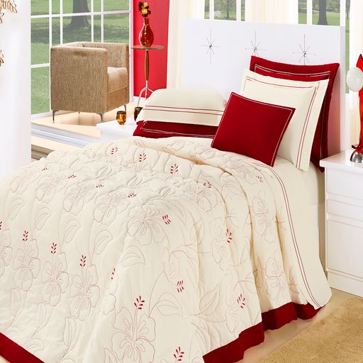 Cobre-Leito-Queen-Belle-Vermelho-Enxovais-Aquarela-5-pecas Cobre-Leito-Queen-Belle-Vermelho-Enxovais-Aquarela-5-pecas